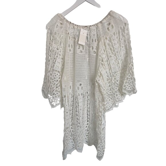 Eberjey Spearhead Gianna Crochet Lace Boho Beach Cover-Up Dress - Picture 7 of 9